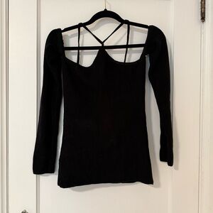 Maurie + Eve Black Long Sleeve Top